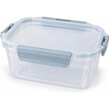 Defne Store Şeffaf Contalı Kilitli Erzak Saklama Kabı, Sızdırmaz Kapaklı Pp Plastik Gıda Kutusu, Bakliyat, Makarna, Pirinç, Un ve Şeker Kabı, Bpa Içermez, Mutfak Dolap Içi Kiler Düzenleyici (830 Ml)