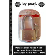 Delux Serisi Kanca Yapılı Koruma Aracı Kaplama Ymk Krom Asma Kilit 70MM