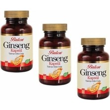 Defne Store 3 Kutu Ginseng Kapsül 60 Kapsül x 375 Mg x 3 Ginsenk Ginsek