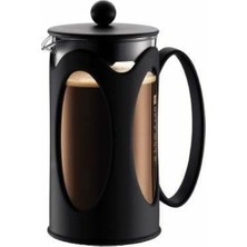 Defne Store Kenya Kahve Makinesi (Fransız Pres Sistemi, Kalıcı Paslanmaz Çelik Filtre, 1,0 L) Siyah