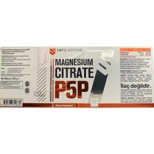 Defne Store Magnesium Citrate P5P – Magnezyum Sitrat + Vitamin B6 (P5P) – 200 Mg – 60 Tablet Takviye Edici Gıda