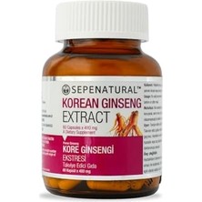 Defne Store Korean Kore Ginseng Kök Ekstresi 60 Kapsül x 480 Mg Kırmızı, Panax Sepe