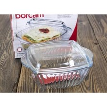 Defne Store Saklama Kabı, Paşabahçe Kare Borcam, Şeffaf, Tencere