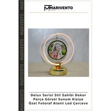 Delux Serisi Stil Sahibi Dekor Parça Görsel Sunum Kişiye Özel Fotoraf Alanli LED Çerceve