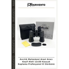 Avcılık Malzemesi Arazi Aracı Keşif Aleti 12X50 Kauçuk Kaplama Profesyonel El Dürbünü