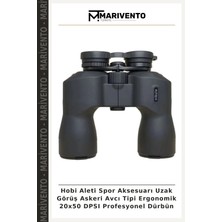 Hobi Aleti Spor Aksesuarı Uzak Görüş Askeri Avcı Tipi Ergonomik 20X50 Dpsı Profesyonel Dürbün