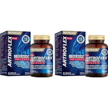 Defne Store Artroflex Plus Collagen | Tip Iı Kolajen, Glukozamin, Kondroitin, Msm ve Hyalüronik Asit | Eklem ve Kıkırdak Desteği | Şeker ve Gluten Içermez | 90 Tablet (2 Paketi)
