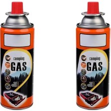 Defne Store Kamp Gazı Bütan Propan Gaz Tüpü Portatif Ocak Kartuşu Tek Kullanımlık Pürmüz 400 ml 2 Adet