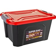 Defne Store 18 L Kırmızı Renkli Kapaklı Saklama Kutusu - ASR-4042R