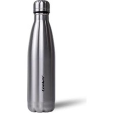 Defne Store Cooker 500 ml Paslanmaz Çelik Termos, 6 Saat Sıcak & 12 Saat Soğuk, Çift Kat Yalıtım, Sızdırmaz Kapak, Gri