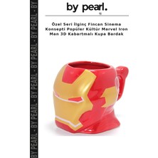 Özel Seri Ilginç Fincan Sinema Konsepti Popüler Kültür Marvel Iron Man 3D Kabartmalı Kupa Bardak