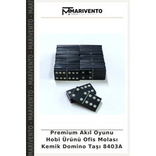 Premium Akıl Oyunu Hobi Ürünü Ofis Molası Kemik Domino Taşı 8403A