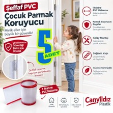 Defne Store Çocuk Bebek Parmak Koruyucu Kapı Menteşe Parmak Koruyucu 5 Adet