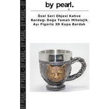 Özel Seri Objesi Kahve Bardağı Doğa Temalı Mitolojik Ayı Figürlü 3D Kupa Bardak