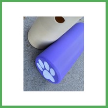 Astraltech 3D Baskı Köpek Ödül Mama Dağıtıcı Yuvarlanan Silindir Zeka Oyuncağı Pati Desenli - Mor Bezoss