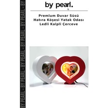 Premium Duvar Süsü Hatıra Köşesi Yatak Odası Ledli Kalpli Çerceve