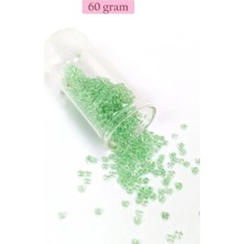 Yakup Tokatlı Moda Tm Dökme Cam Kum Boncuk (8/0) 3 mm - 60 Gram - Şeffaf Açık Yeşil - BNC191
