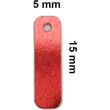 Yakup Tokatlı Moda Tm Yeşil 15 x 5 mm Dantel Oya Yazma Halhal Abiye Lazer Kesim Pul 600 Adet / 24 Gram