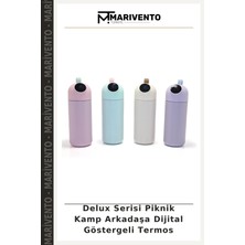 Delux Serisi Piknik Kamp Arkadaşa Dijital Göstergeli Termos