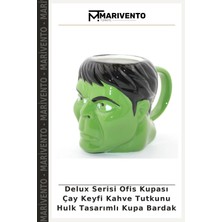 Delux Serisi Ofis Kupası Çay Keyfi Kahve Tutkunu Hulk Tasarımlı Kupa Bardak