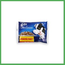 Felix Sığır Etli Kedi Pouch 4X85GR Bezoss