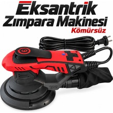 Badem10 RDX3770 Kömürsüz Eksantrik Zımpara Makinesi 400 W 150 mm Dijital Hız Ayarlı Toz Torbalı Elektrikli