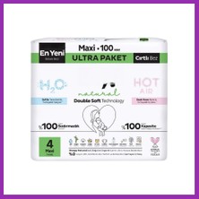 Salmore Natural Double Soft Bebek Bezi Ultra Paket 4 Beden 100 Adet Bty