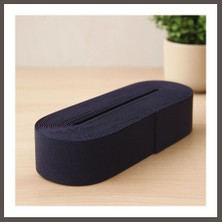 Nexora Living Paça Lastiği Yassı Geniş Siyah 4 cm 10 M Nxrlvng