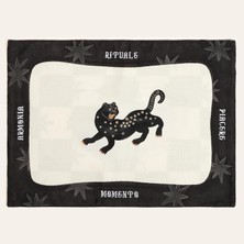 Zemira Prusa Siyah-Ekru Amerikan Servis 35X50 cm