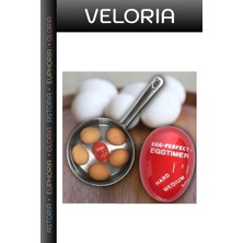 Veloria Premium Mutfak Eşyası Pratik Aparat Kahvaltı Sunumu Dublör Yumurta Egg Timer