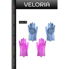 Veloria Özel Seri Mutfak Yardımcısı Banyo Gereci Günlük Kullanım Bulaşık Yıkama Eldiveni