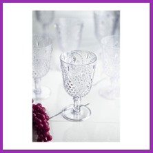 Salmore Akrilik Şeffaf Tekli Kadeh & Su Meşrubat Kahve Yanı Bardağı 450 ml ( Cam Değildir ) Bty