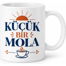 Astraltech Küçük Bir Mola Tasarımlı Porselen Kupa - Model 320 Bezoss