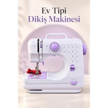 Yakup Tokatlı Moda Tm Ayak Pedallı Dikiş Makinesi Beyaz Lila Mini Tasarım