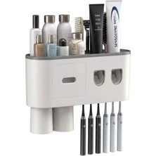 Yakup Tokatlı Moda Tm Çok Fonksiyonlu Diş Fırçası Tutucu Otomatik Dispenser Bardaklı Organizer