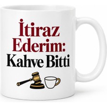 Astraltech Itiraz Ederim: Kahve Bitti Tasarımlı Porselen Kupa - Model 378 Bezoss