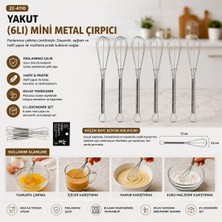 Yakup Tokatlı Moda Tm 6pcs MİNİ=13CM Metal Çırpıcı