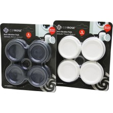 Yakup Tokatlı Moda Tm 4 Parça Küçük Beyaz Çamaşır Makine Titreşim Önleyici Ayak