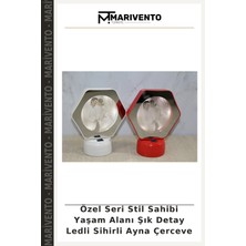 Özel Seri Stil Sahibi Yaşam Alanı Şık Detay Ledli Sihirli Ayna Çerceve