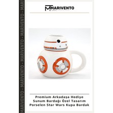 Premium Arkadaşa Hediye Sunum Bardağı Özel Tasarım Porselen Star Wars Kupa Bardak
