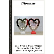 Özel Üretim Duvar Objesi Görsel Obje Oda Süsü Ledli Sihirli Ayna Çerceve
