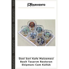 Özel Seri Kafe Malzemesi Basit Tasarım Restoran Ekipmanı Cam Küllük