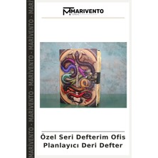 Özel Seri Defterim Ofis Planlayıcı Deri Defter