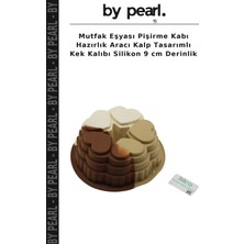 Mutfak Eşyası Pişirme Kabı Hazırlık Aracı Kalp Tasarımlı Kek Kalıbı Silikon 9 cm Derinlik