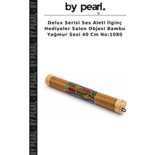 Delux Serisi Ses Aleti Ilginç Hediyeler Salon Objesi Bambu Yağmur Sesi 40 cm NO:1080