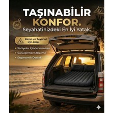 Yakup Tokatlı Moda Ytm Araç Içi Şişme Yatak Araba ve Kamp Yatağı Çanta Elektrikli Pompa Tamir Kiti ve Yastıklı Yatak Seti