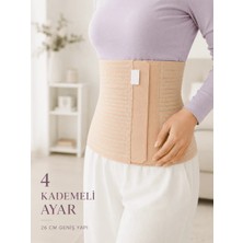 Yakup Tokatlı Moda Tm 26 cm Abdominal Korse Doğum Sonrası 4 Kademeli Ayarlanabilir Karın Bel Korsesi