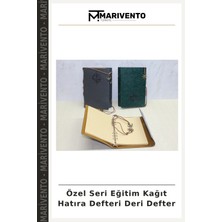 Özel Seri Eğitim Kağıt Hatıra Defteri Deri Defter