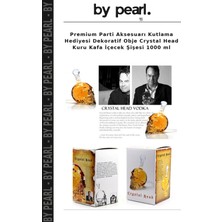 Premium Parti Aksesuarı Kutlama Hediyesi Dekoratif Obje Crystal Head Kuru Kafa Içecek Şişesi 1000 ml