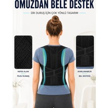 Yakup Tokatlı Moda Tm Dik Duruş Korsesi Fileli Sırt ve Bel Destekli Ayarlanabilir Omuz Destek Korsesi